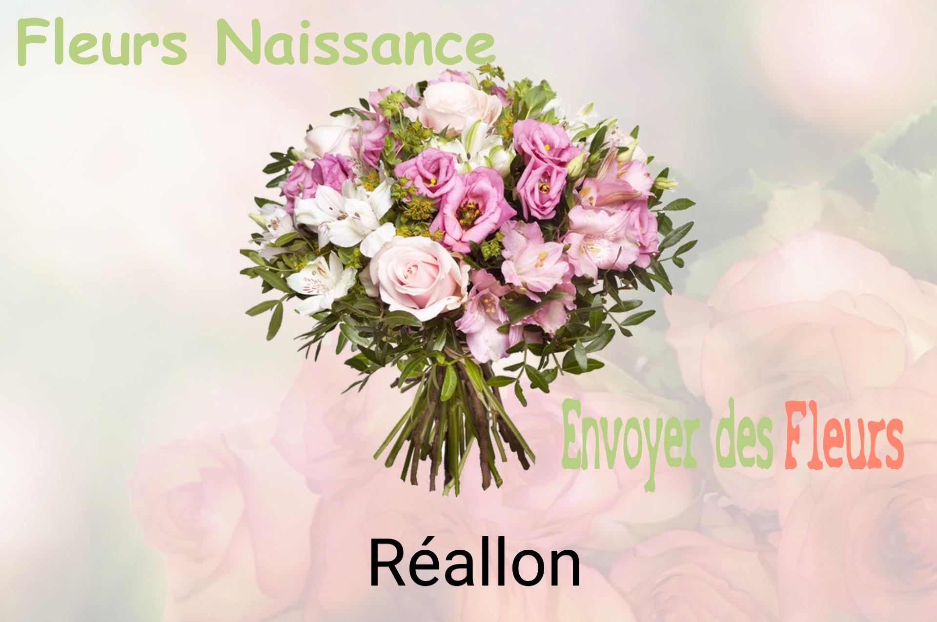 Bouquet de fleurs de naissance livré à Réallon